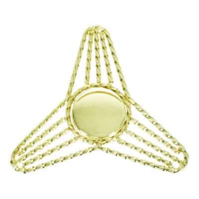 OG LOWRIDER CLASSIC TRIANGLE TWISTED UNIVERSAL KNOCK-OFF THREADLESS GOLD