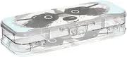 Yoogain Just A Girl Who Loves Raccoon Plastic Pencil Box 2 Layer Boxes Pens Case For Stationery With Snap And Lid