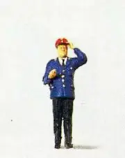 Preiser 28003 HO Scale Individual Figure - Railway Personel Platform Dispatcher