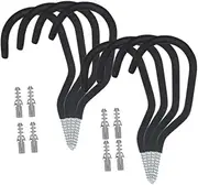 8Pcs Wall Mounted Bicycle Hooks Heavy Duty Bike Storage Rack for Garage Space Saving Bike Hanger Easy to Install Wall Mount Hooks for Efficient Bicycle Organization