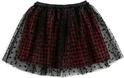 [Koton] Girls's Tulle Heart Printed Lined Elastic Waistband Skirt