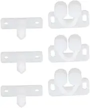 3Pcs White Marine Boat Ball Catch Door Cupboard Spring Back Plates Roller Latch Plastic Catches Cabinet Hardware, Cabinet and Furniture Door Catches