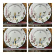 Beatrix Potter Peter Rabbit Easter Dinner Plates Set of 4 New Spring