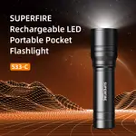 SUPERFIRE S33-C 超亮可充電手電筒正品國際版,耐用