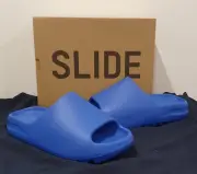 Adidas Yeezy Slide Azure- US 9- ID4133-FREE SHIPPING