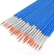 Prasacco 30 Pcs Paint Brushes, Professional Fine Tip Paint Brush Set Small Brush Bulk Artist Paint Brushes for Miniature Detail Painting Oil Watercolor Painting