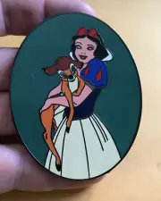 PIN SNOW WHITE HUGGING BAMBI 3 INCH JUMBO FANTASY NEW seven dwarfs