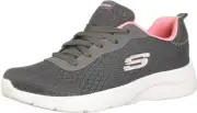 Skechers Dynamight 2.0 Eye to Eye Womens Sneakers Charcoal/Coral 7