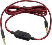 Aswalling Braided Replacement Cable Extension Cord Wire for G433 G233 G Pro X Gaming Headset with Volume Control Clip