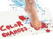 Bloody Bath Mat Sheet - Invisible Color Changing Sheet Turns Red When Wet - Hides on Bathroom Floors - Bloody Footprints That Disappear in Minutes - Red/White - Small Size - 16x27in (42x70cm)