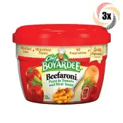 3x Bowls Chef Boyardee Beefaroni Macaroni With Beef In Tomato Sauce 7.5oz