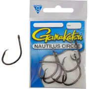 Gamakatsu Nautilus Circle Fishing Hooks 25 Pack Sizes 1 to 6/0