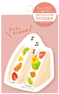 在飛比找誠品線上優惠-日本 Wa-Life 甜點動物工房系列 單張貼紙/ 水果三明