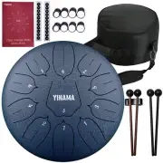 Steel Tongue Drum Percussion Instrument 11 Notes 10 inches Dark blue 10 inch