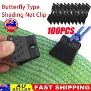 100Pcs Shade Cloth Plastic Clip Netting Black Clip For GreZOhouse Outdoor GardAF