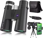 melays 12x42 Binoculars with Phone Adapter, Tripod, Strap and Tripod Adapter