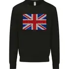 Mosaic Union Jack Flag Great Britain UK Mens Sweatshirt Jumper