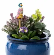 Cane Companions Beatrix Potter Duck Stake Topper Handmade Ornament - Yard Art