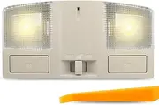 JUWEVAZU Overhead Console Dome Light Replacement LED Interior Roof Map Reading Lamp Fit for Mazda 3 2010 2011 2012 2013, Replace BBM4-69-970B-75 without Sun Roof Mirror Side Lamp