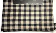 TAHARI PLACEMATS (4) BLACK GRAY BUFFALO CHECK PLAID 13 X 19 WOOL POLYESTER NIP