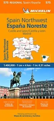 Espana Noroeste Castilla Y Leon Madrid Michelin Regional Map 575 by Michelin Paperback Book
