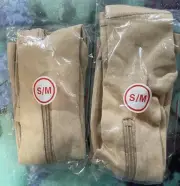 Open Toe Beige Zipper Compression Socks S/M 2 Pair