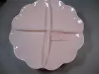 4 Rachel Zoe Melamine Plates Scalloped Edge Pink 11"