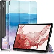 [topCASE] Case for Samsung Galaxy Tab S9 11 Inch 2023 (X710/X716B/X718U)/Tab S9 FE 11 Inch (SM-X510/X516), Ultra Leather Stand Protective Case with Auto Sleep/Wake Function, Fantasy Deer