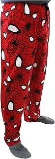 [Marvel] Spider-Man Mens Plush Fleece Lounge Pajama Pants