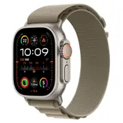 Apple Watch Ultra 2 49mm Titanium Case GPS + Cellular Alpine Loop (Olive)[Small]