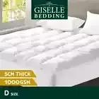 Giselle Bedding Prime Pillowtop Mattress Topper Underlay Pad Mat Cover DOUBLE