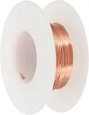 uxcell 99.9% Pure Copper Wire for Jewelry Making, 30 Gauge (0.25mm) Copper Craft Wire 100 Feet Beading Jewelry Making Supplies for Crafting Wreath Electroculture Gardening