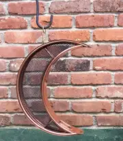 Good Directions All Copper & Metal Mesh Over the Moon Bird Feeder