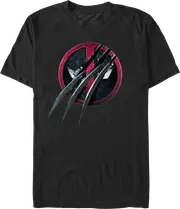 Clawed Logo Deadpool & Wolverine Marvel Comics T-Shirt