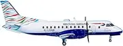 Replica Pre-Build Aircraf Metal 1:200 Scale for Saab 340B G-LGNB Aircraft Simulation Alloy Finished Souvenir Hobby Collection Collection Gift Display