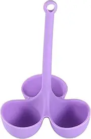 Boil Egg Holder - Silicone Egg Poaching Cups | Egg Cooker Holder | Heatproof Cooker Silicone Egg Steamer Tray | Dining Kitchen Tools 3-Grid Egg Holder Reusable Cookware for Eggs Boiling and Poaching