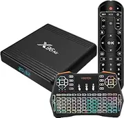 Android 9.0 TV Box, X96 AIR 4GB+64GB with Amlogic S905X3 64-Bit Quad Core ARM Corte-A55 Supports 2.4G 5G Dual Wifi/8K/3D/USB 3.0/H.265 Smart TV Boxes,4gb+32gb
