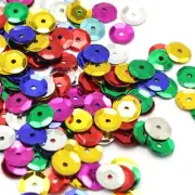 15000 Mixed Color 8mm CUP round loose sequins Paillettes sewing Wedding craft