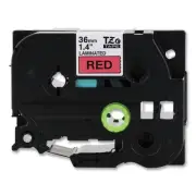 Brother P-Touch TZE461CS TZe Laminated Labeling Tape - Black on Red New