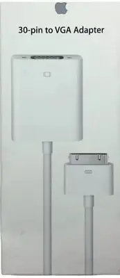 New Genuine Apple 30-Pin To VGA Adapter For Iphone, iPad