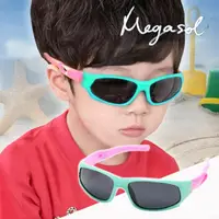 在飛比找momo購物網優惠-【MEGASOL】中性兒童男孩女孩UV400抗紫外線偏光兒童