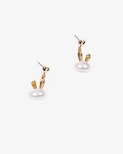 Multi Colour Folded Bunny Ear Drop Earrings