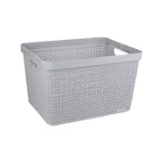 Ezy Storage 27L Grey Mode Open Basket