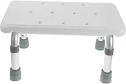 TOYANDONA 1Pc Adjustable Height Bath Stool Lightweight Aluminum Alloy Shower Chair for Elderly Adults Slip Design Easy Tool Assembly Comfortable Safe Bathing Experience Random Color