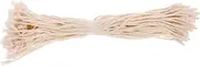 HOLIDYOYO 1000Pcs Cotton Hanging Tag String Fasteners Loops for Craft Show Marking Jewelry Tags Clothes Tags and Garage Price Stickers