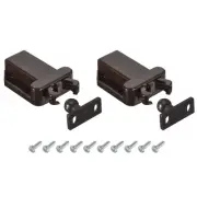 Push Latch Touch Latch 2Pcs Push to Open Door Latch Self-Locking Latches, Brown