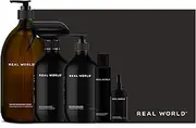 REAL WORLD Home Bundle Gift Set - Dishwashing Liquid, Bench & Room Spray, Hand Wash, & Toilet Drops - Native Koromiko & Zesty White Grapefruit - Restore Sensitive Skin - Made in New Zealand