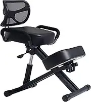 Master Massage Ergonomic Kneeling Chair with Back Support for Office -Posture Chair with Angled Seat and Backrest for Home and Office-Posture Correction Stool-Improve Your Posture