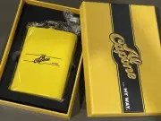 NIB Al Capone cigars promo Flask Yellow alcohol Funnel al capone cigars lighter