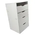 AU Vanity Desk With Flip Top Mirror Light Makeup Table With Drawers Stool Storag